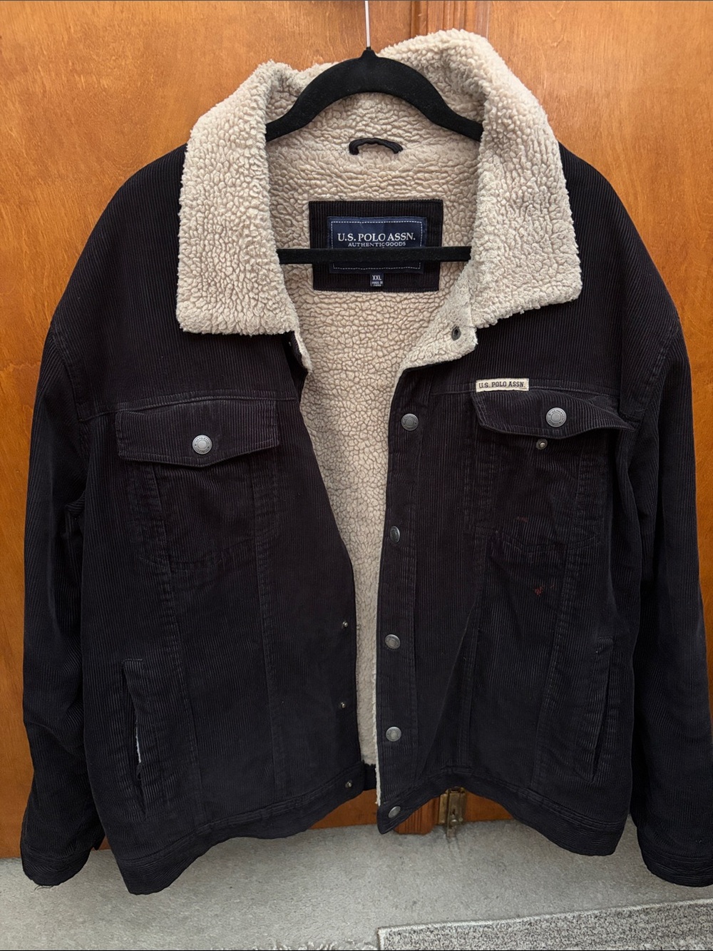 Men’s Polo Corduroy Sherpa Jacket